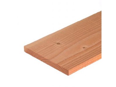 Douglas plank 2,5x30cm fijnbezaagd